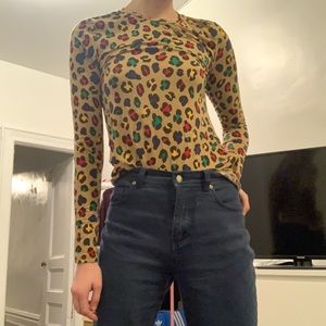 United Colors of Benetton cheetah shirt